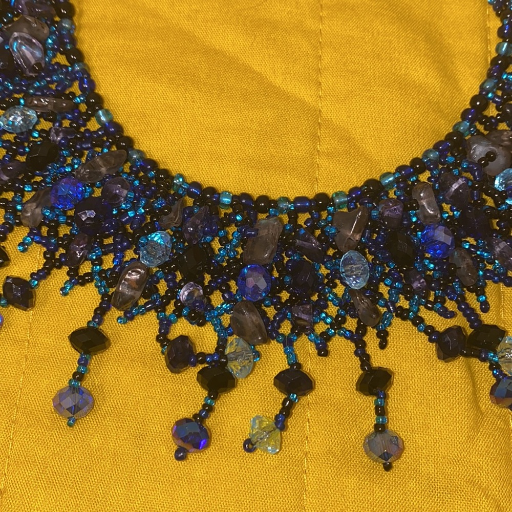 HANDMADE Blue Necklace - Picture 2 of 4